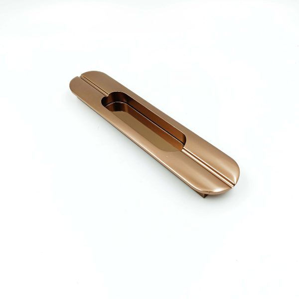 Sliding wardrobe concealed handle rosegold slim H-186 6",8",10",12",18",24"