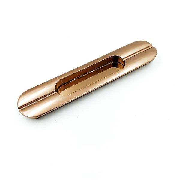 Sliding wardrobe concealed handle rosegold slim H-186 6",8",10",12",18",24"