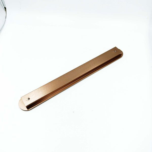 Sliding wardrobe concealed handle rosegold slim H-186 6",8",10",12",18",24"