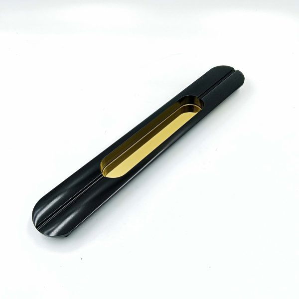 Sliding wardrobe concealed handle Black gold slim H-186 6",8",10",12",18",24"