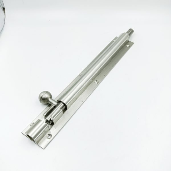 Maindoor towerbolt heavy aluminium steel finish 4",6",8",10",12",18",24" 12mm rod