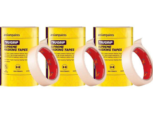 Asian Paints Masking Tape 3/4" (20mm) width trugrip pack of 8pcs=1roll