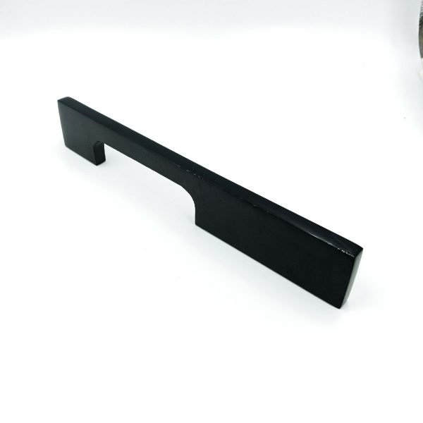 Drawer wardrobe handle C4009 pvd black glossy finish 8",10",12",18",24",36" heavy weight solid (stainless steel)