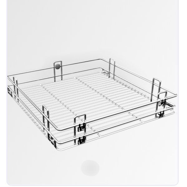 Kitchen basket stainless steel Perforated Cutlery Basket Cutlery Organizer for Modular Kitchen Trolley Kitchen Cabinet/Kitchen Drawer deep-20" ,height-4",6",8" width-15"