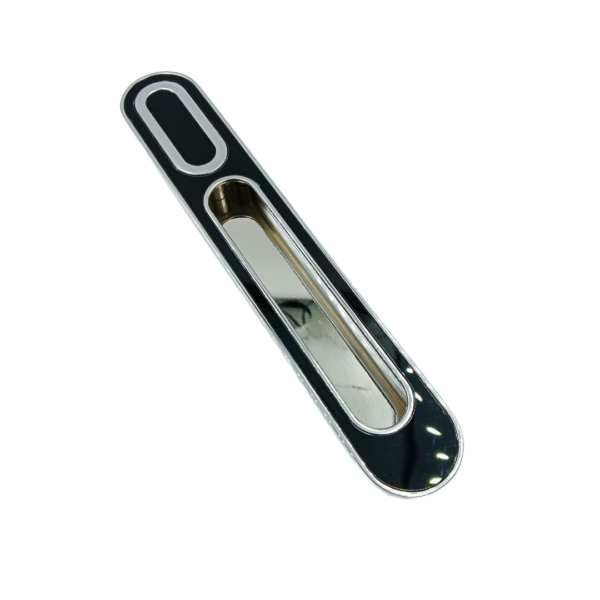 Concealed handle black c.p sliding door handle