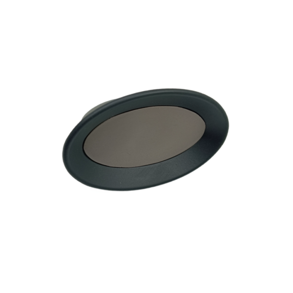 knob Grey black oval shap