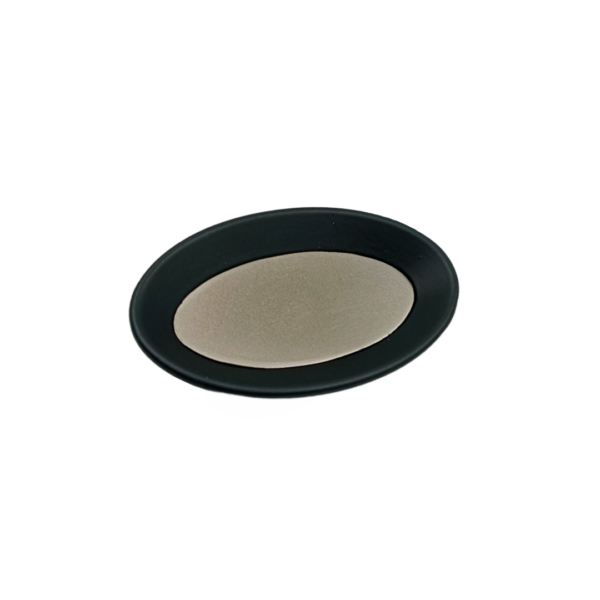 knob Grey black oval shap