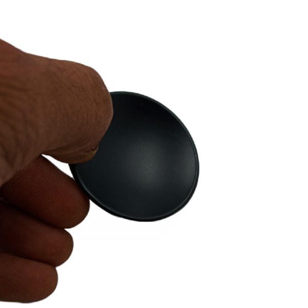 Drawer knob round 35mm black curved shape V-279