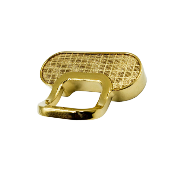 Drawer knob pvd gold 60mm oval with hook type