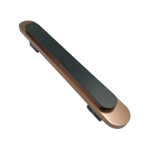 Maindoor handle RoseGold with black finish 12",18",24" M-136