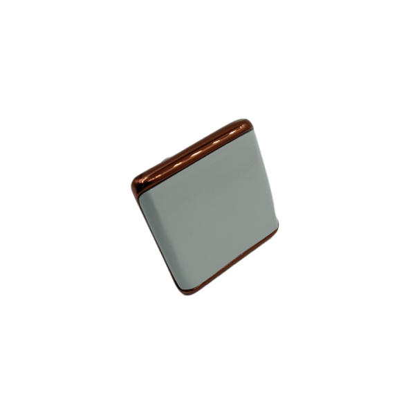 Drawer cabinet knob square white/rosegold finish 38mm best quality