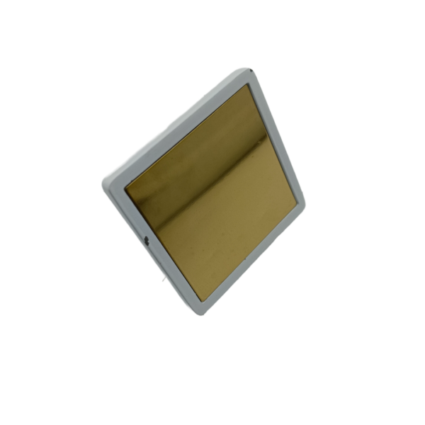 Drawer knob square pvd gold with white border 50mm best quality 2060