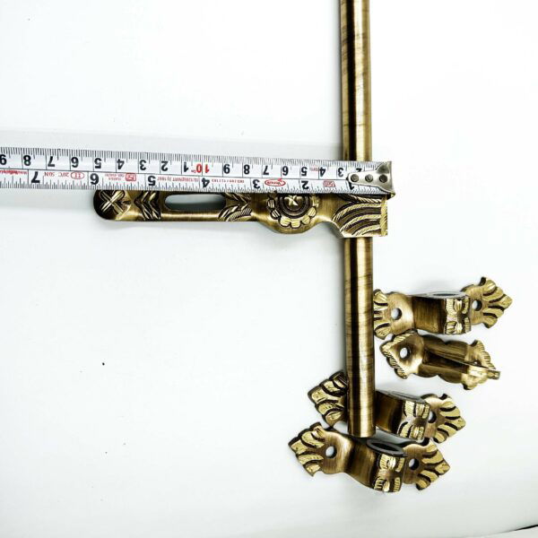 Maindoor Aldrop brass antique 10"*16mm diamond cut model heavy model