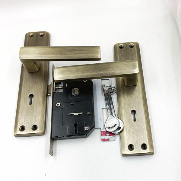 Mortise lock spider antique finish square IALM09MAB