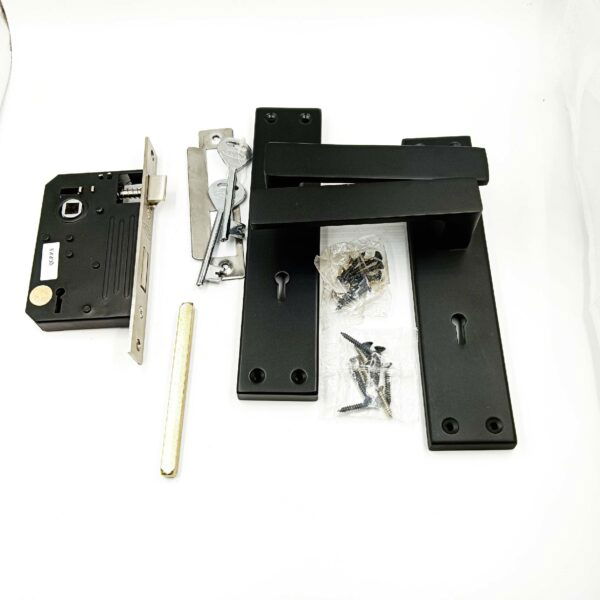 Mortise lock spider Black matt finish square IALM10BL 200mm 1 year warrenty