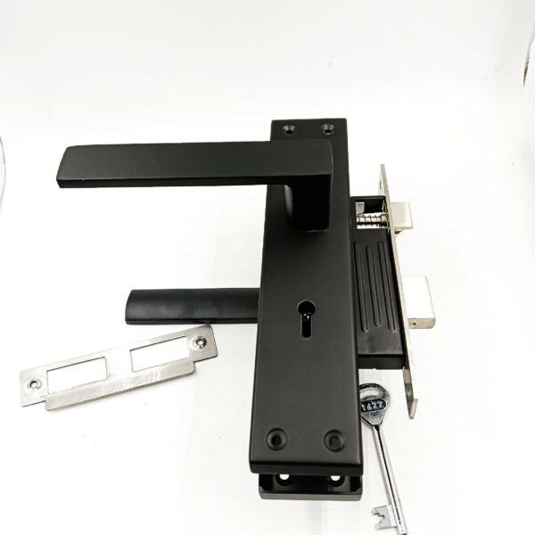 Mortise lock spider Black matt finish square IALM10BL 200mm 1 year warrenty