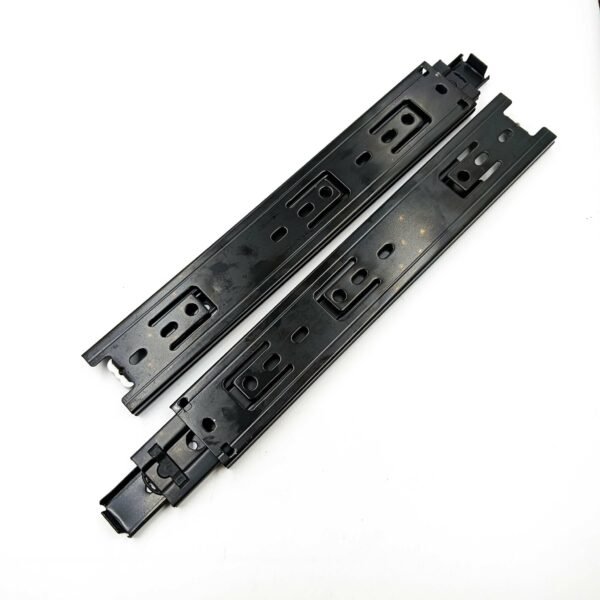 Telescopic channel spider drawer channel black 45kg capacity heavy 10" to 20"