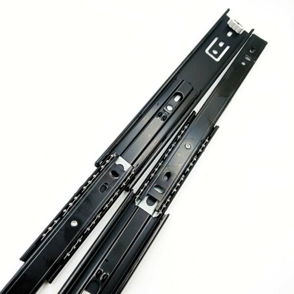 Telescopic channel spider drawer channel black 45kg capacity heavy 10" to 20"
