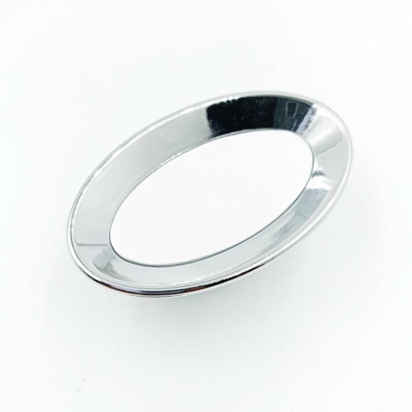 Drawer knob c.p white oval shape 60mm 294