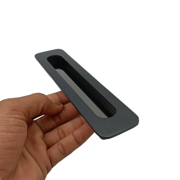 Concealed handle black M2518 sliding wardrobe door handle 4",8",10",12"