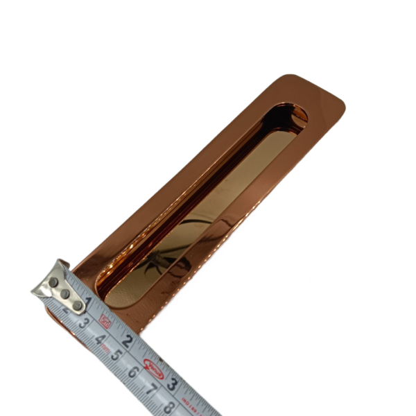 Concealed handle rosegold M2518 sliding wardrobe door handle 4",8",10",12"