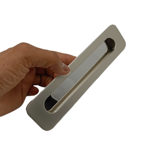 Concealed handle satin finish M2518 sliding wardrobe door handle 4",8",10",12"