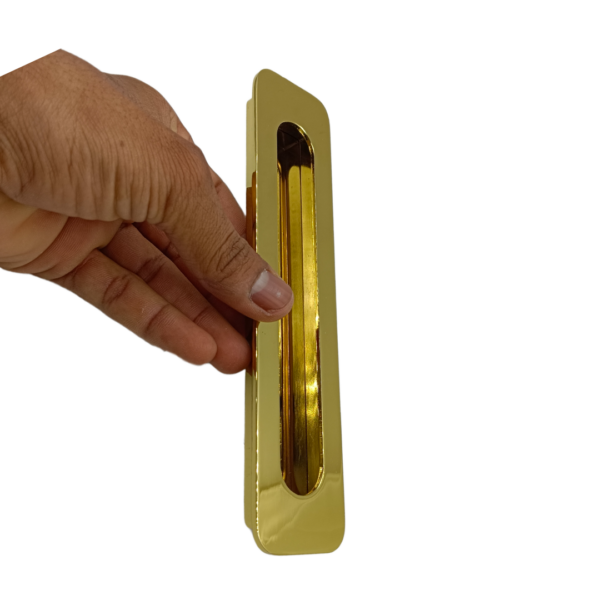 Concealed handle gold M2518 sliding wardrobe door handle 4",8",10",12"