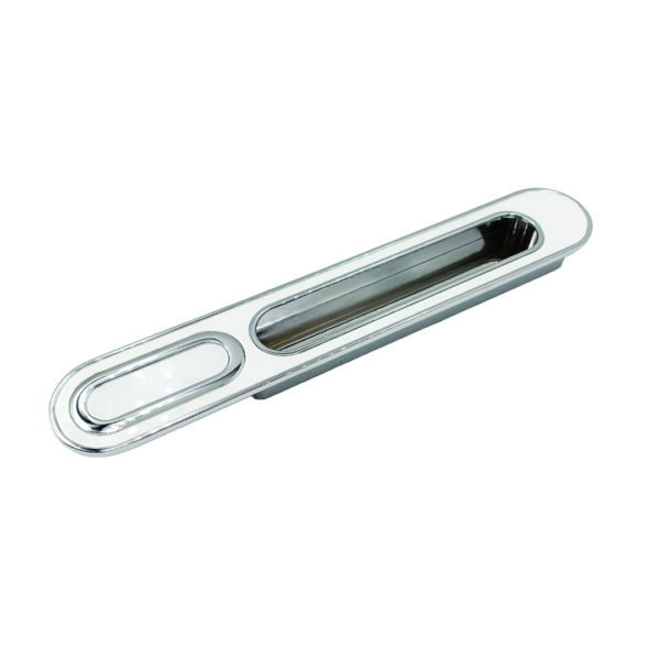 Concealed handle white c.p sliding door handle 4",8" size:4",8" finish: white with c.p premium quality