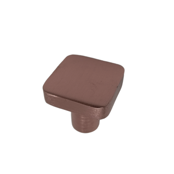 Drawer knob square Rosegold 25mm best quality 806