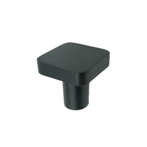 Drawer knob square black 25mm best quality 806