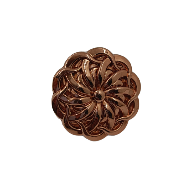 Drawer knob rosegold round design 50mm 2053