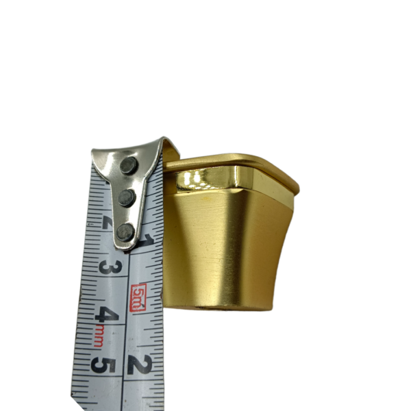 Drawer knob gold with pvd gold line square 32mm decor-825