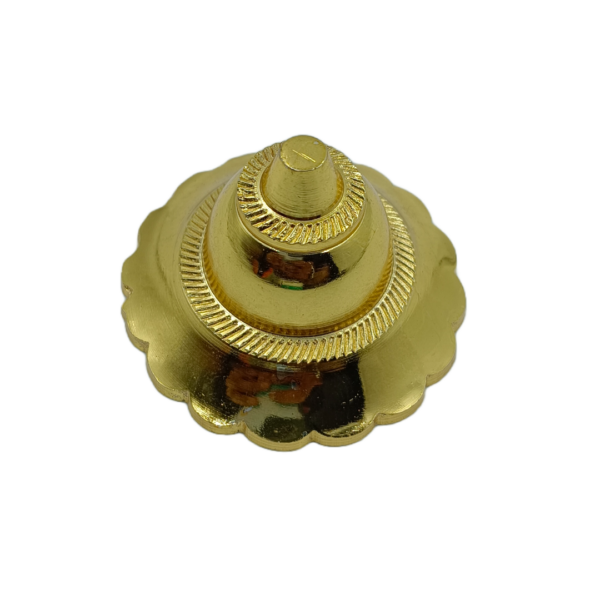 Brass gold flower doom 1.5",2",2.5"round for maindoor decorating