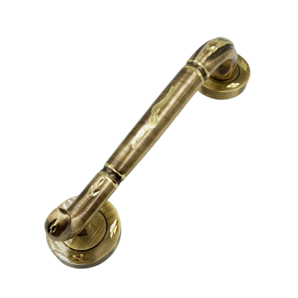 Maindoor pull handle Brass Antique diamond cut heavy 8" Gajraj