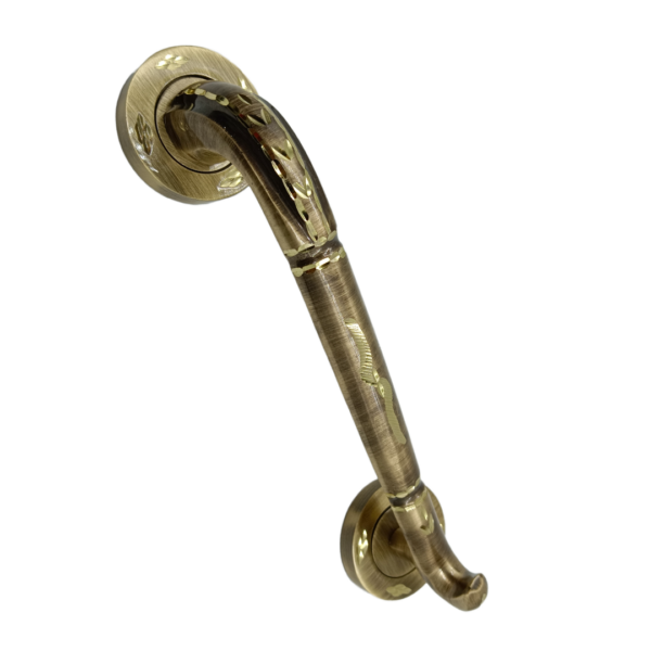 Maindoor pull handle Brass Antique diamond cut heavy 8" Gajraj