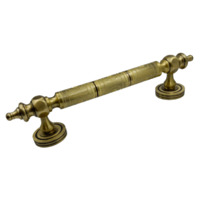 Maindoor handle 8 inch brass antique diamond cut round S-08