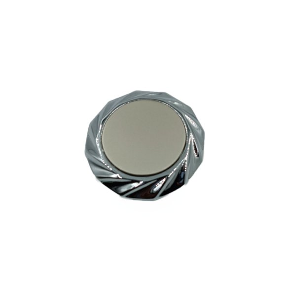 Drawer knob cabinet knob round satin crome 50mm (2") 1040