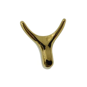 Coat hook pvd Gold finish double Y hook 1357