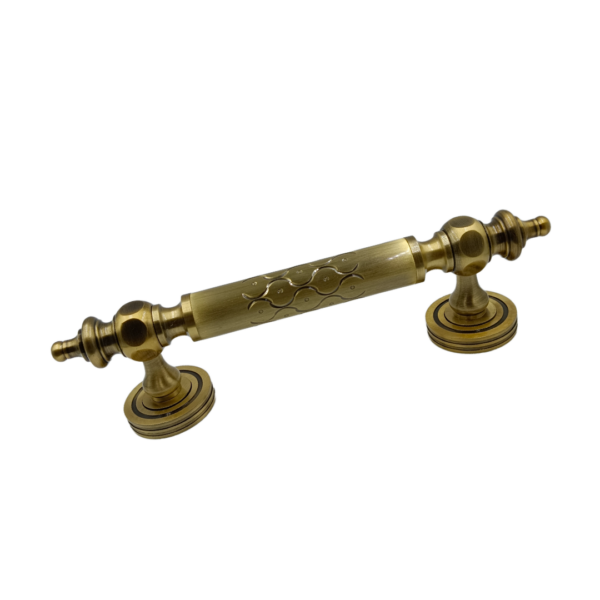 Maindoor handle brass antique 8",10",12" round S-01 material:brass finish:antique  size:8",10",12"
