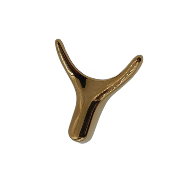 Coat hook pvd RoseGold finish double Y hook 1357 finish:pvd Rosegold Y type hanger hook best quality used for hanging coat,shirt,etc suitable for bathroom and bedroom doors and walls