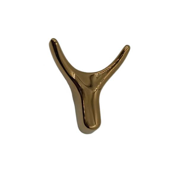 Coat hook pvd RoseGold finish double Y hook 1357 finish:pvd Rosegold Y type hanger hook best quality used for hanging coat,shirt,etc suitable for bathroom and bedroom doors and walls