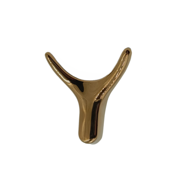 Coat hook pvd RoseGold finish double Y hook 1357 finish:pvd Rosegold Y type hanger hook best quality used for hanging coat,shirt,etc suitable for bathroom and bedroom doors and walls