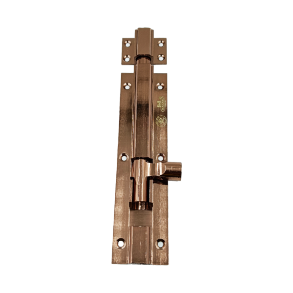 Towerbolt brass rosegold finish 6",8",10" 12mm rod heavy for maindoor