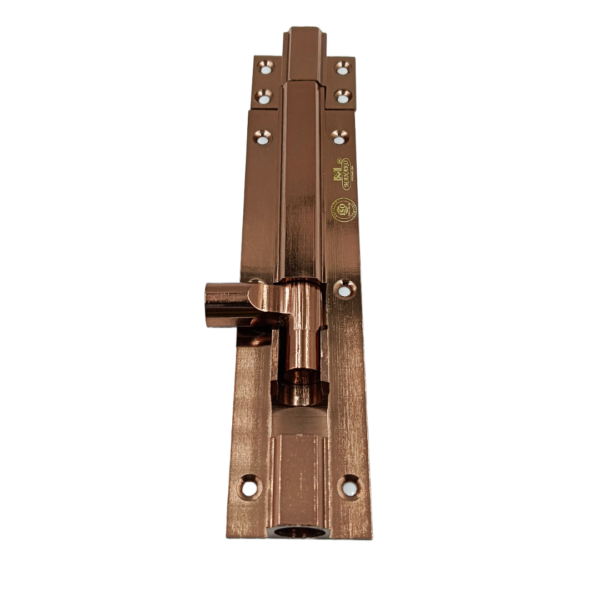 Towerbolt brass rosegold finish 6",8",10" 12mm rod heavy for maindoor