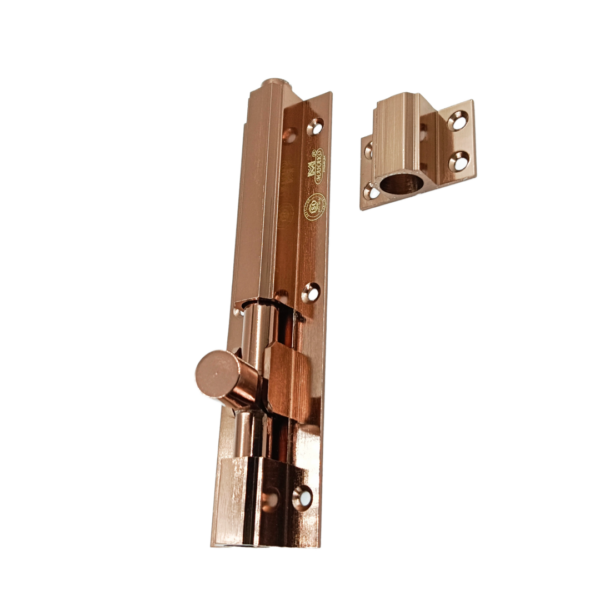 Towerbolt brass rosegold finish 6",8",10" 12mm rod heavy for maindoor