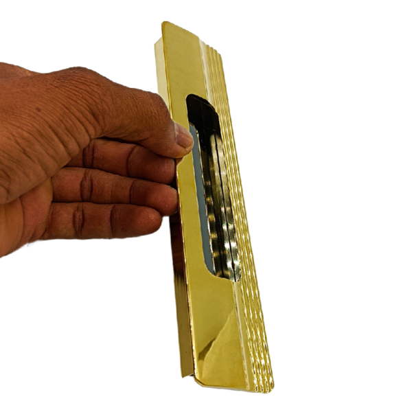Sliding wardrobe concealed handle pvd gold slim CL-3013 8",12",18",24",36"
