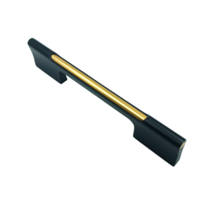 Drawer wardhandle handle black with gold finish CL-3003 4",8",12",18",24",36"