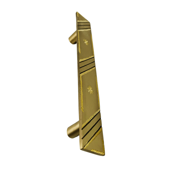 Maindoor handle brass antique 10" square diamond cut calisto deepanshu