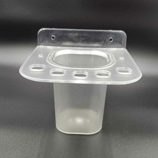 ABS brush and paste holder 2 in 1 tumbler clear unbreakable transperent