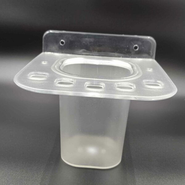 ABS brush and paste holder 2 in 1 tumbler clear unbreakable transperent